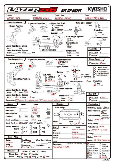 RZ6 Rear IFMAR WC 2015